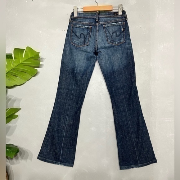 3/$30 _ CITIZENS OF HUMANITY | Y2K Ingrid 002 Dark Wash Low Waist Flare Jeans 25 - Picture 4 of 11